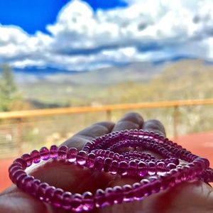 Pink Tourmaline Gemisphere Embracing The Feminine Necklace Mala 20.75" 71.08 ct